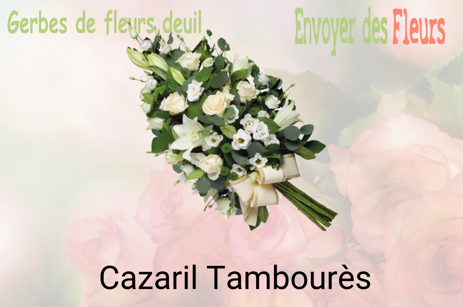 Gerbe de fleurs de deuil livrée à Cazaril-Tambourès